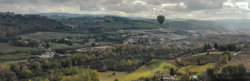 mongolfiera in toscana