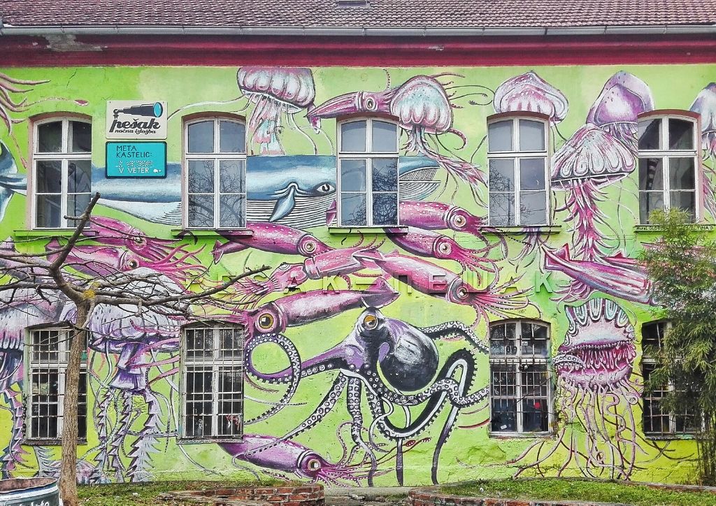 street art nel quartiere metelkova