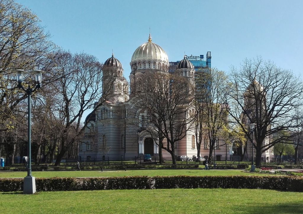 cattedrale ortodossa di Riga nella Esplanade