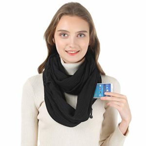 sciarpa da viaggio con tasca