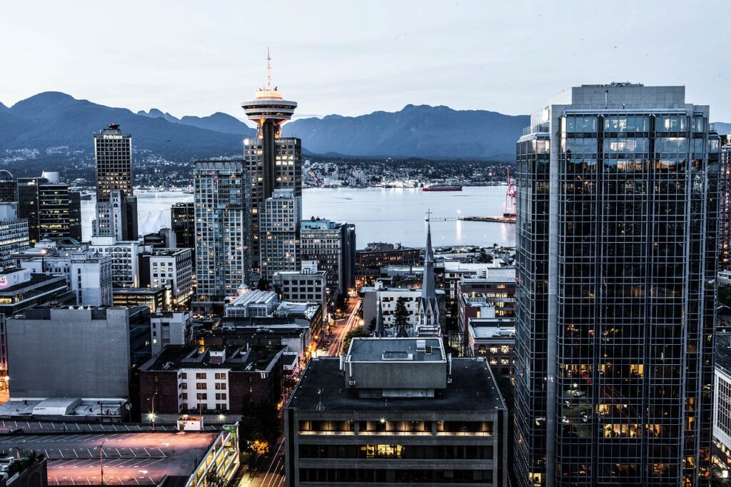 vancouver vista dall'alto